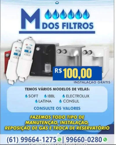 VELA DE FILTRO SOFT $100 REAIS INSTALAÇÃO GRÁTIS ZAP *