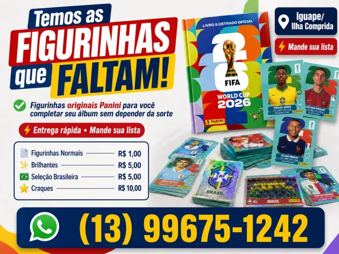 Figurinhas Avulsas Copa do Mundo 2026 Panini | Complete Seu Álbum