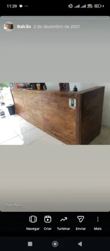 Balcão palete a PRONTA ENTREGA para bares e comércio