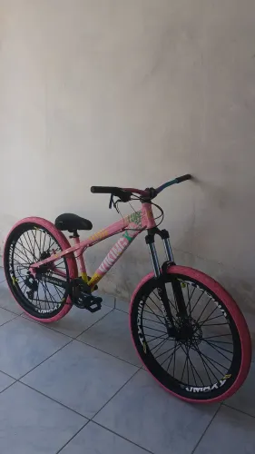 Bicicleta Vikingx tuff25 aro 26 Rosa