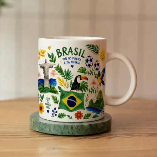 Caneca Brasil Tropical 325ml