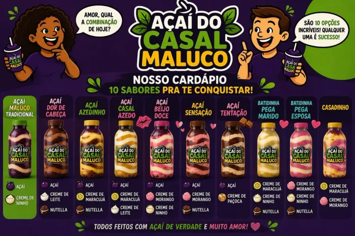 Garrafinha de açaí