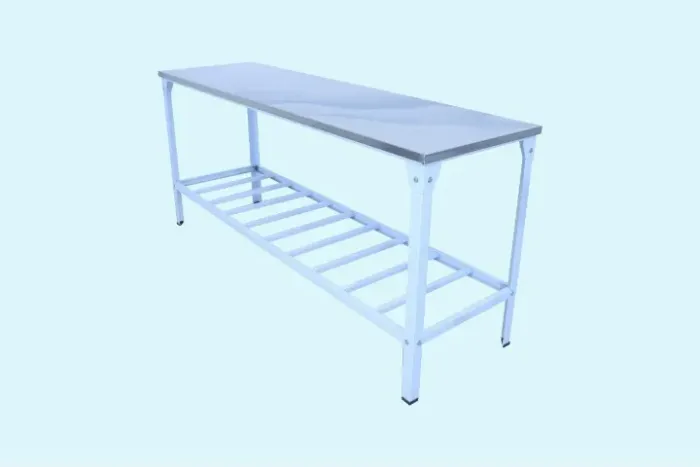 Mesa leve / bancada para manipulação de alimentos , panificação.