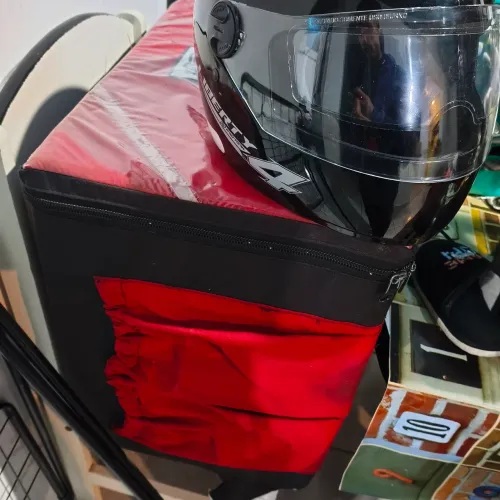 Bag motoboy e capacete