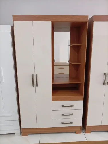 guarda roupa solteiro com espelho 