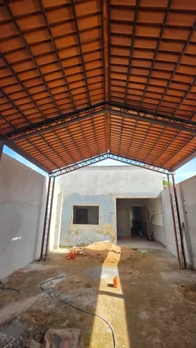 Estrutura metálica COMPLETA | 12mX6m. Desmontagem e retirada por conta do comprador.