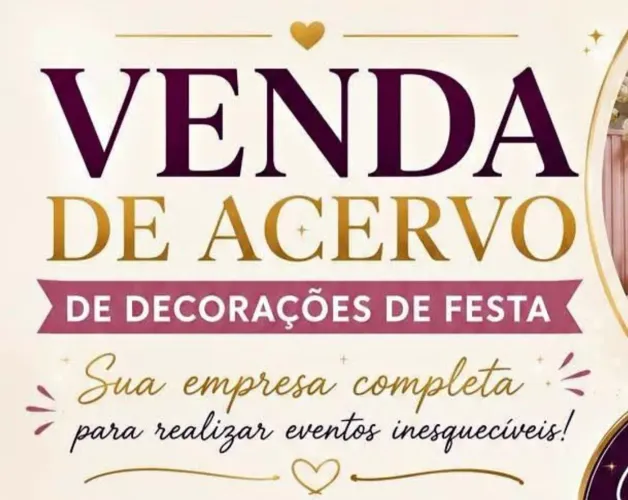 Vendo acervo de decoração para festas