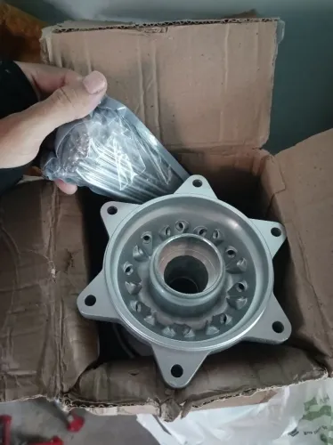 Cubo de Roda Traseiro Bros + Raios cromados 