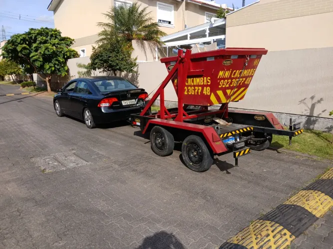 Carretinha para mini caçambas 