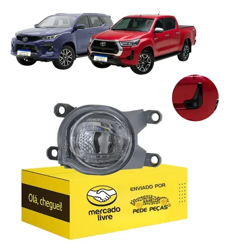 Farol Milha Cibié Toyota Hilux Sw4 2021 22 23 A 2026 Led Le Cristal