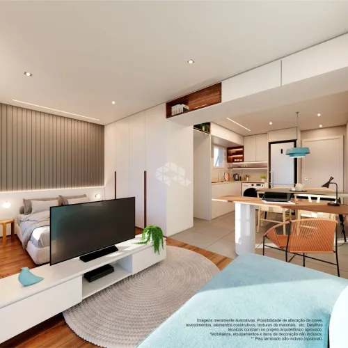 Apartamento Studio em Construção no Bairro Centro em Caxias do Sul
