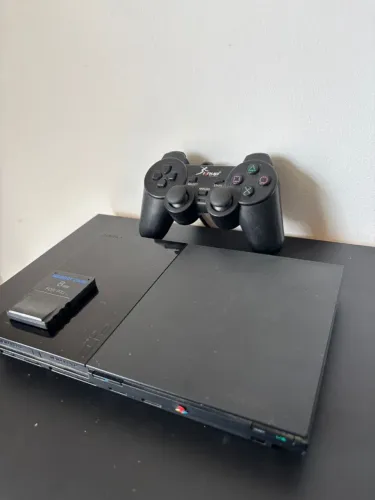 Ps2 com leitor 100% + 20 jogos