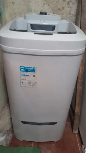 Tranquilo funcionando perfeitamente 20,5 kg ,,,so nao tem mas a tampa valor 300