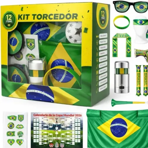 Kit De Torcida Para A Copa Do Mundo De 2026 Brasil 12 Itens