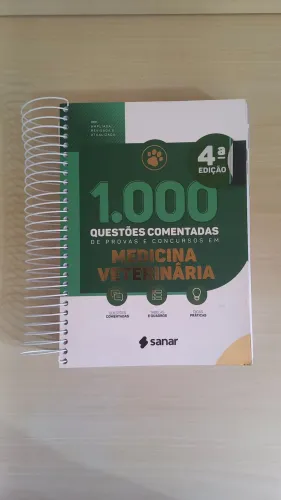 Livro 1.000 questões comentadas de provas e concursos em Medicina veterinária
