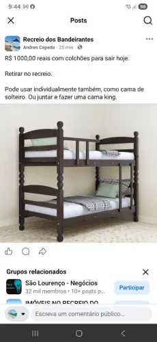 Beliches abaixo de preço 