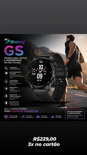 Relógio Smartwatch Blurory GS