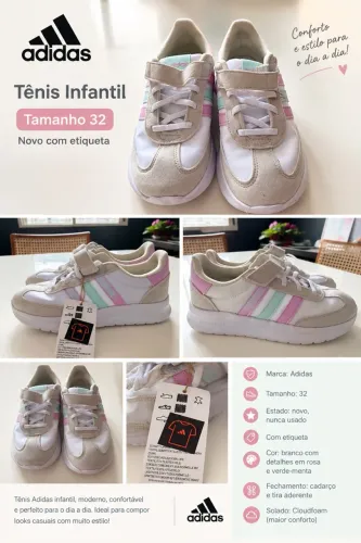 Tênis Adidas Infantil novo
