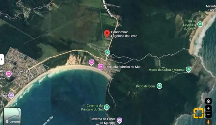 Terreno à venda com escritura pública à 500m do mar - Praia do Pântano do Sul em Florianóp