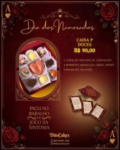 Caixa Dia dos Namorados P (doces)