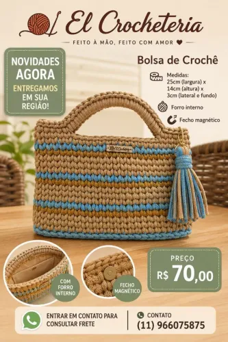 Bolsa de crochê