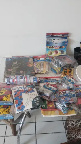Itens para festa temática Liga da Justiça