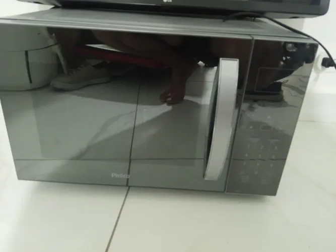 Micro-ondas Philco Espelhado - Funcionando Perfeitamente 