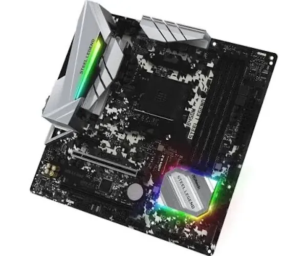 B450m steel legend com caixa
