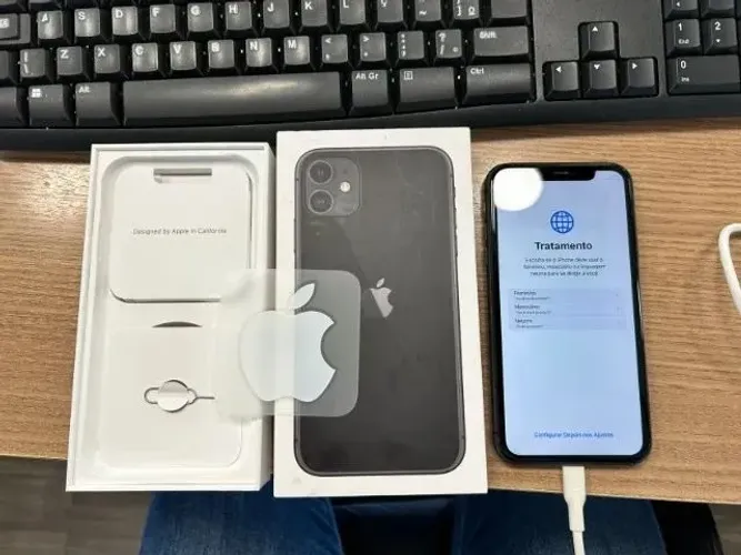 IPHONE 11 SEMINOVO 64 GB PRETO BATERIA 71%