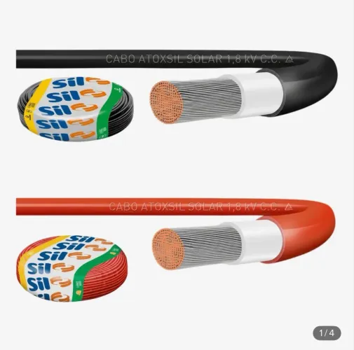 Cabo solar 6,0mm marca Sil Preço de custo