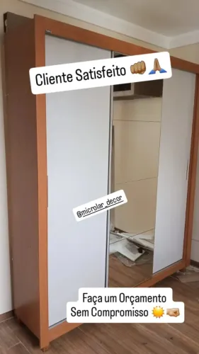 Guarda Roupa de Casal 1.86m Largura BT - Entrega e Monta na Hora
