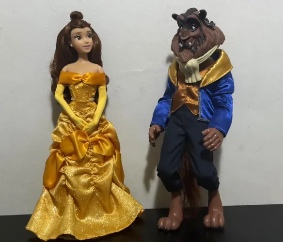 Bonecos Bela e a Fera Disney Store