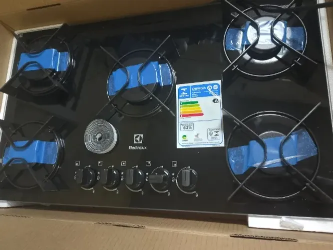 Fogão novo na caixa Cooktop 5 bocas Electrolux