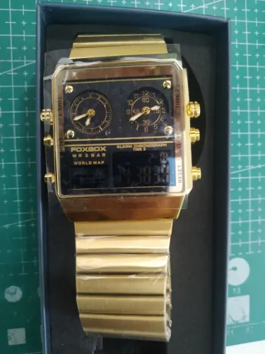 Relógio Quartz - Mapa Mundial