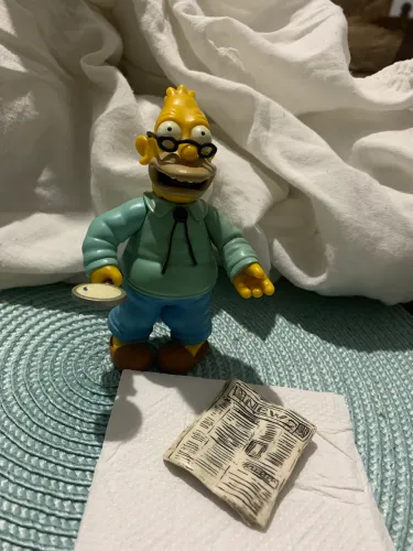 Figura Vintage p Colecionador The Simpsons - Granpa Interactive Simpsons Ano 2000