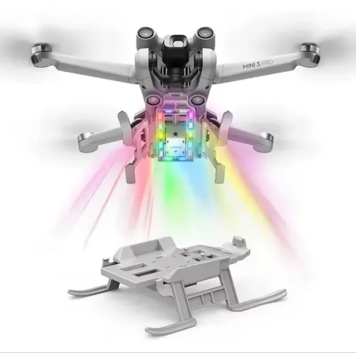 Trem de pouso com R$100 luzes LED c/ bateria recarregavel para DJI Mini 3 pro
