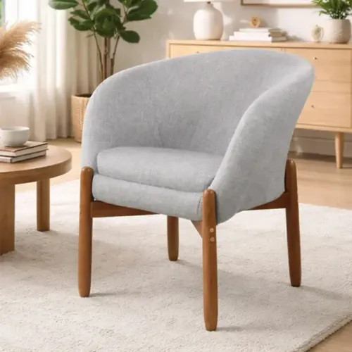 Novidade!! Poltrona Decorativa Afrodite em Linho House Decor 68cm