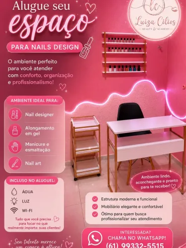 Alugo espaço pra nails 