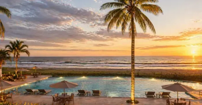 Apartamento a venda na praia dos Carneiros, vista mar 34m², lazer com quadra de tênis, pis