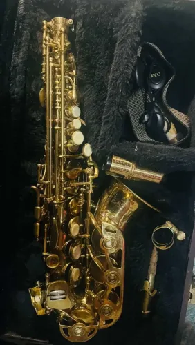 Sax soprano curvo Winston Boston americano 375Gl