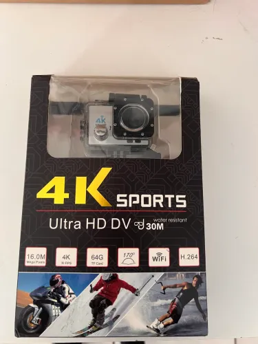 Câmera de Ação 4K Ultra HD Sports Cam - WiFi e À Prova D'água (Completa)