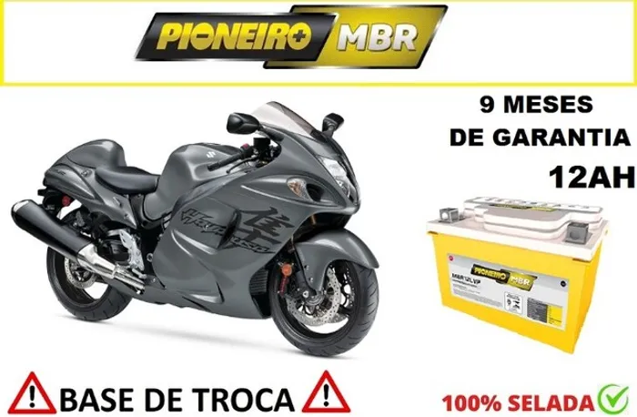 Bateria Automotiva Pioneiro Hayabusa -12Ah