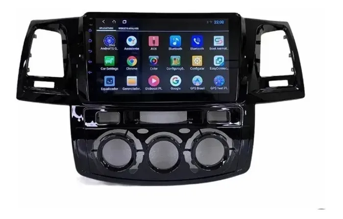 Central Multimídia Toyota Hilux Tela 9'' 2011 à 2015 Android