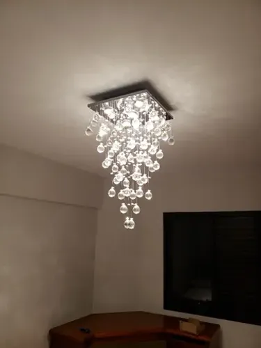 Lustre Paflon Yamamura sobrepor cromado 5 dicróica
