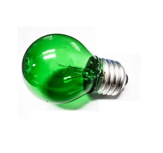 Lampada Bolinha Colorida Decorativa E27 15w 127v Bfh1150 -  Cor Verde