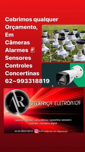 Segurança residencial ,câmeras ,alarmes concertinas Cobrimos qualquer orçamento anunciado