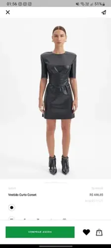 Vestido Lança Perfume (couro com corset)