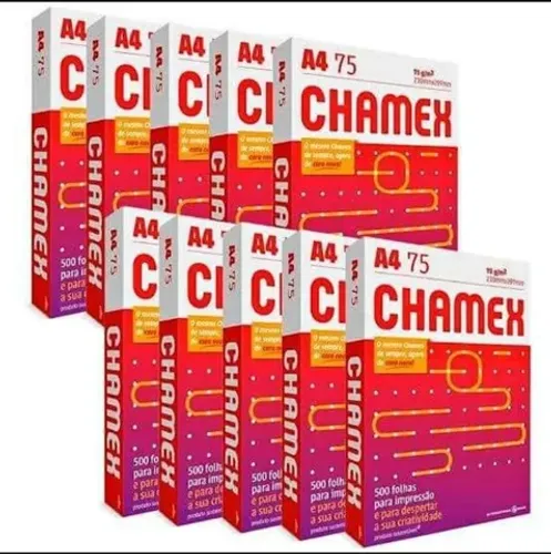 Promoção - Papel chamex A4 - caixa com 10 resmas ( 5000 folhas )