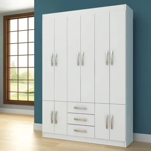 Guarda-roupa 10 portas Atalaia branco 2644 / FRETE GRÁTIS