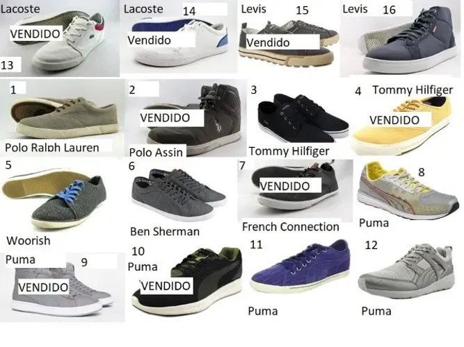 Usados Tenis adidas puma mizuno nike asics a partir de R$ 230 45/46 Br 13us